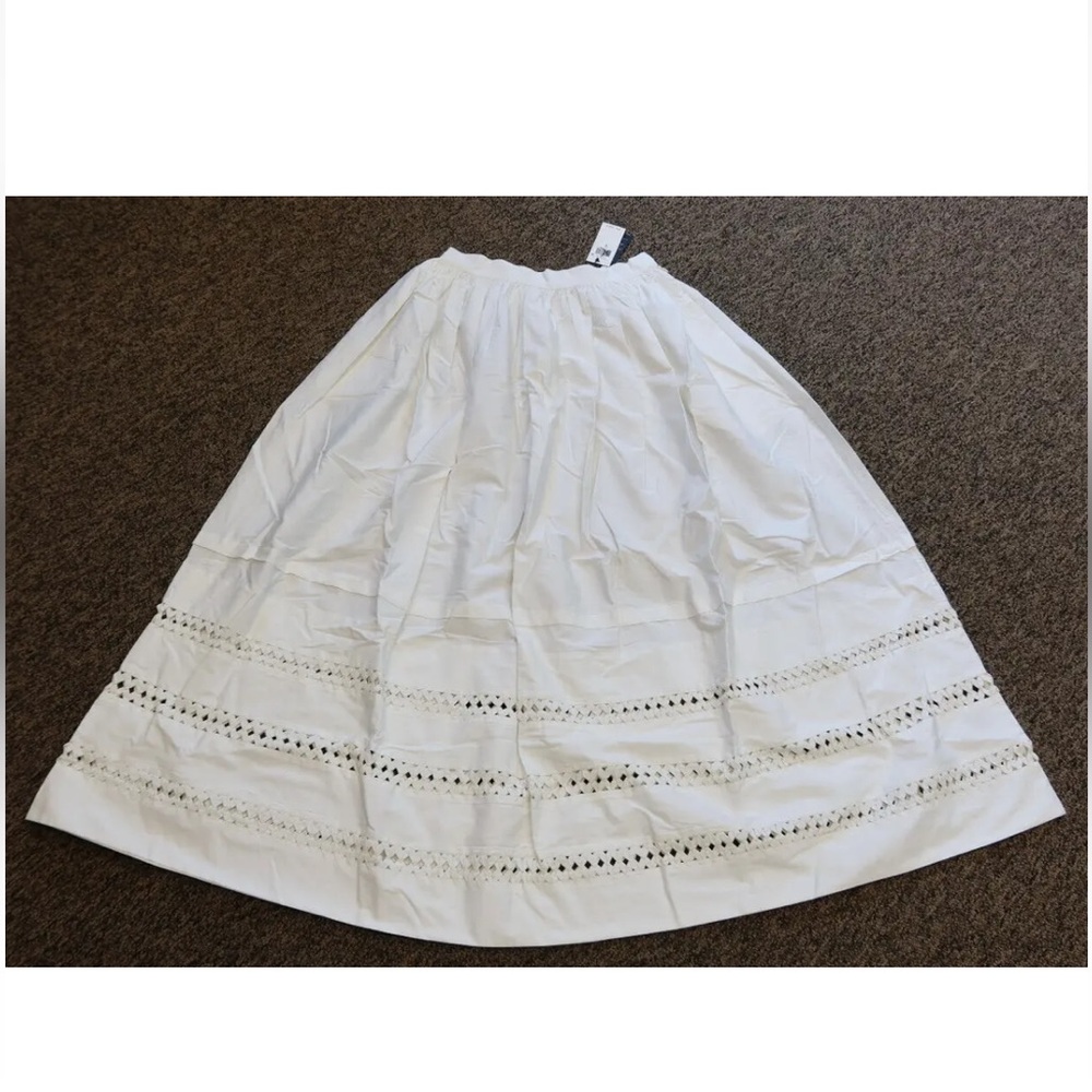 RL polo maxi skirt with lace detail